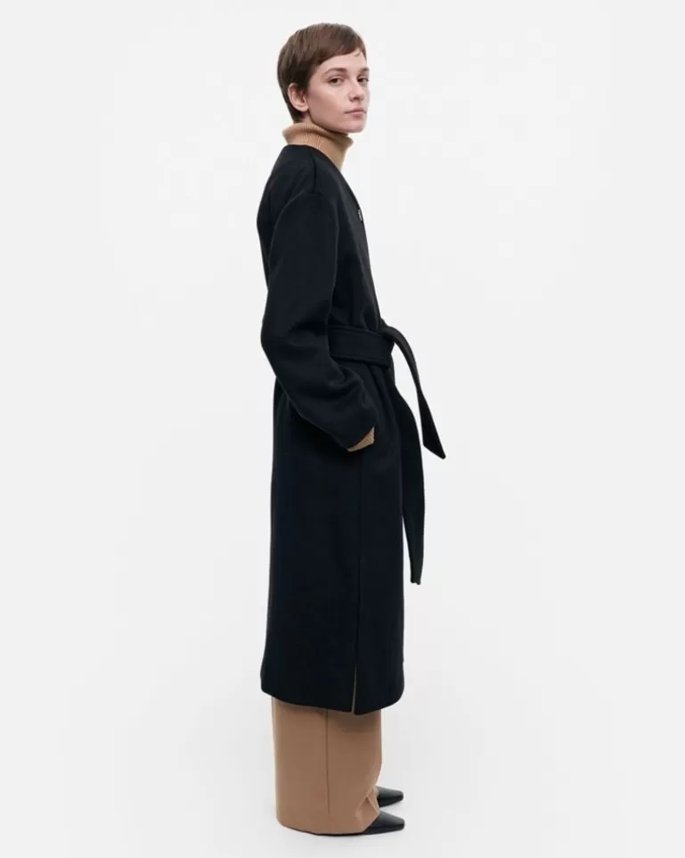 New Ateljee Solid Wool Coat Woman Coats & Jackets