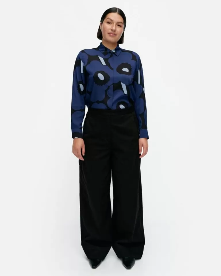 Discount Funktio Solid Cotton Trousers Woman Trousers