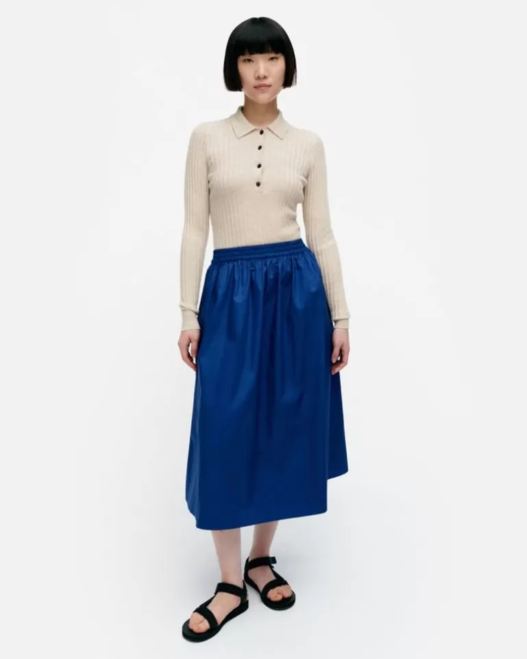 Hot Garrel Solid Cotton Poplin Skirt Woman Skirts