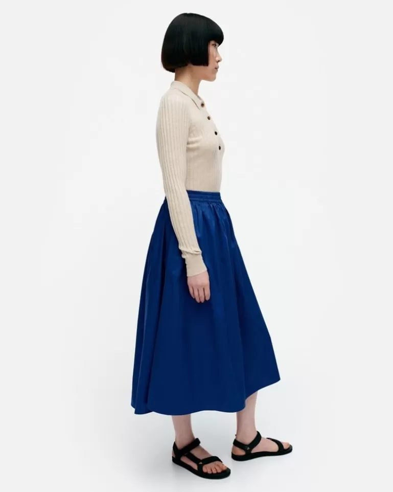 Hot Garrel Solid Cotton Poplin Skirt Woman Skirts