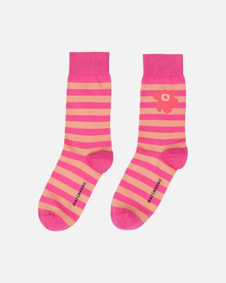 Shop Kasvaa Tasaraita Unikko One Socks Woman Socks