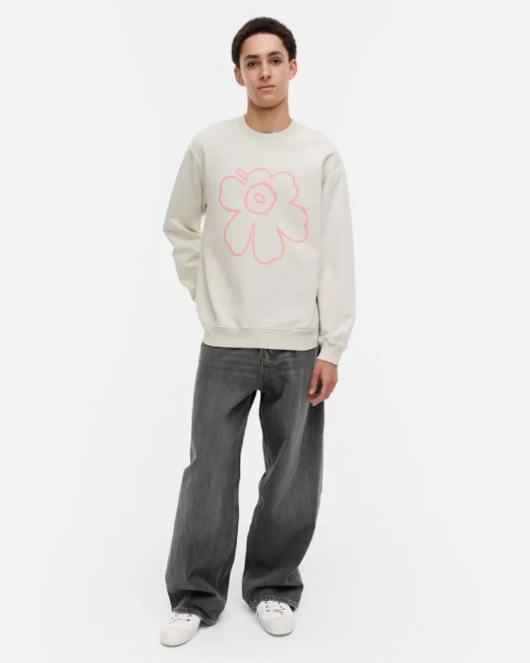 Discount Kioski Loisto Piirto Unikko Placement Sweatshirt Woman Unisex