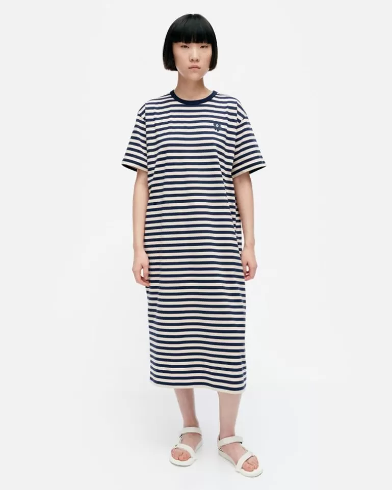 Fashion Kioski Tasaraita Oversized Jersey Dress Woman Dresses