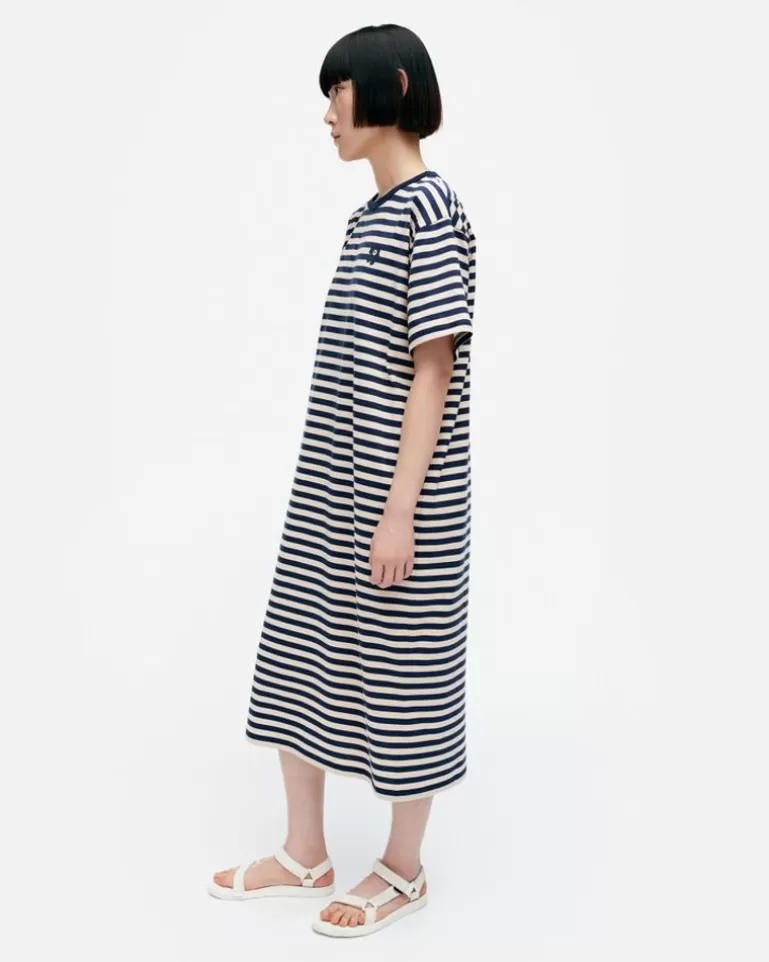 Fashion Kioski Tasaraita Oversized Jersey Dress Woman Dresses