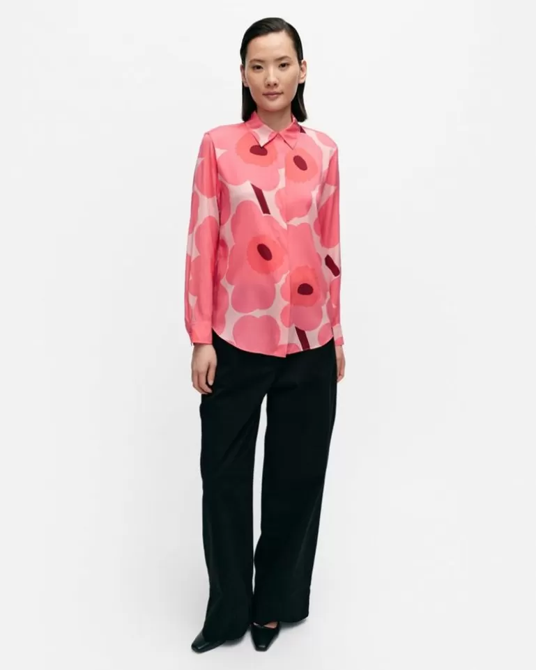 Flash Sale Maija Unikko Silk Shirt Woman Tops & Tunics