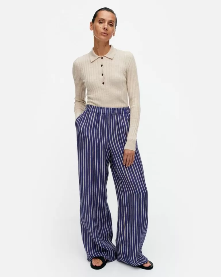 Hot Merivirta Piccolo Linen Trousers Woman Trousers