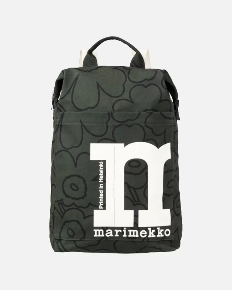 Outlet Mono Backpack Piirto Unikko Woman Backpacks