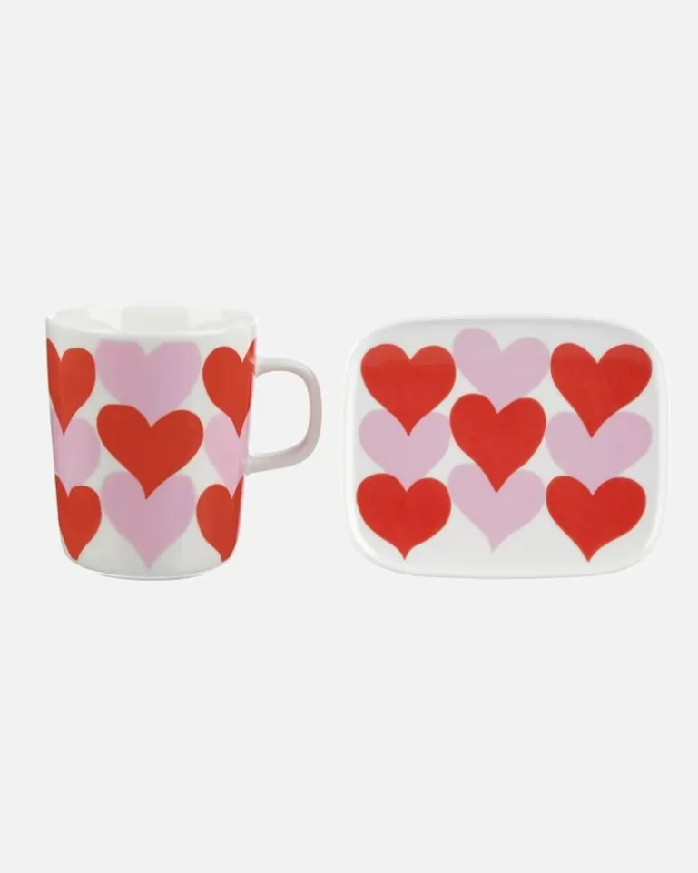 Flash Sale Oiva / Sydamet Mug 2,5 Dl And Plate 12X15 Cm Set Woman Kitchen & Dining