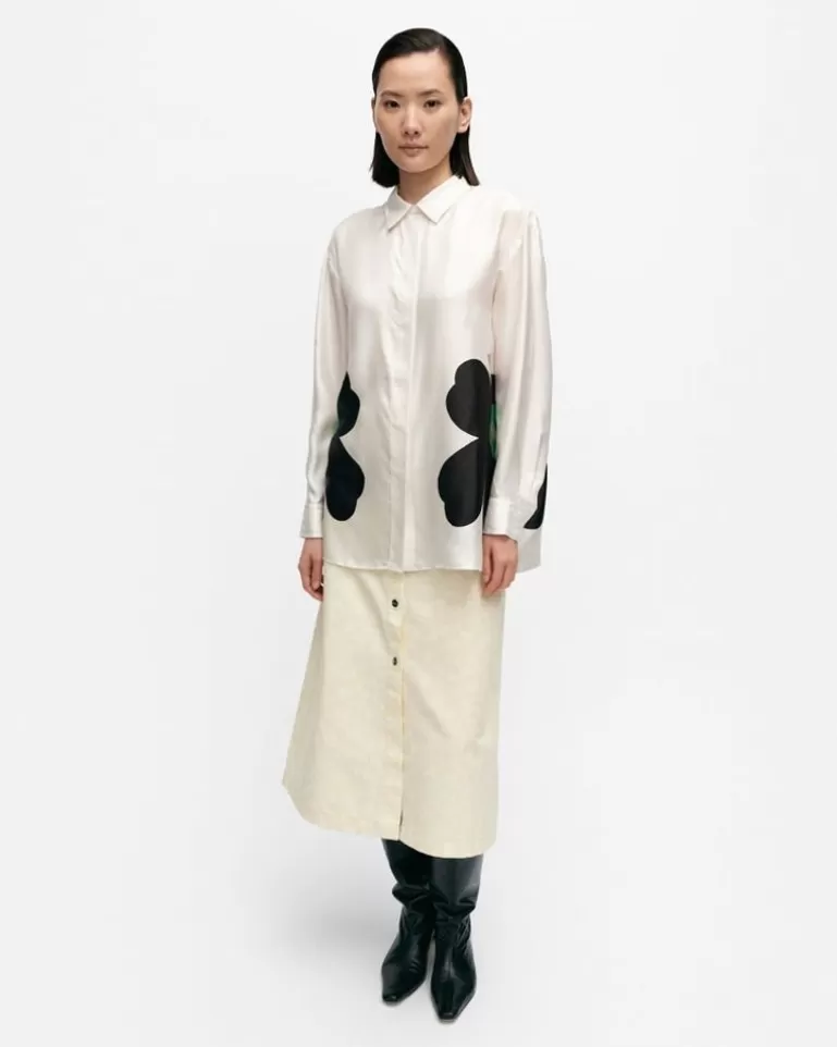 Flash Sale Outi Heijastus Unikko Silk Shirt Woman Tops & Tunics