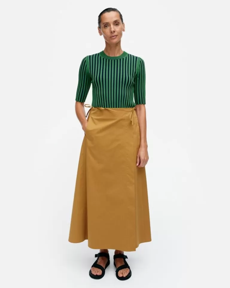 Discount Raate Solid Cotton Wrap Skirt Woman Skirts