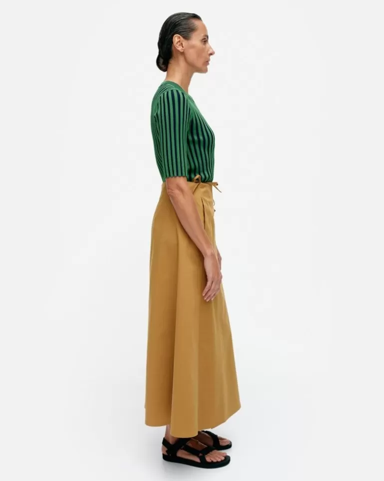 Discount Raate Solid Cotton Wrap Skirt Woman Skirts