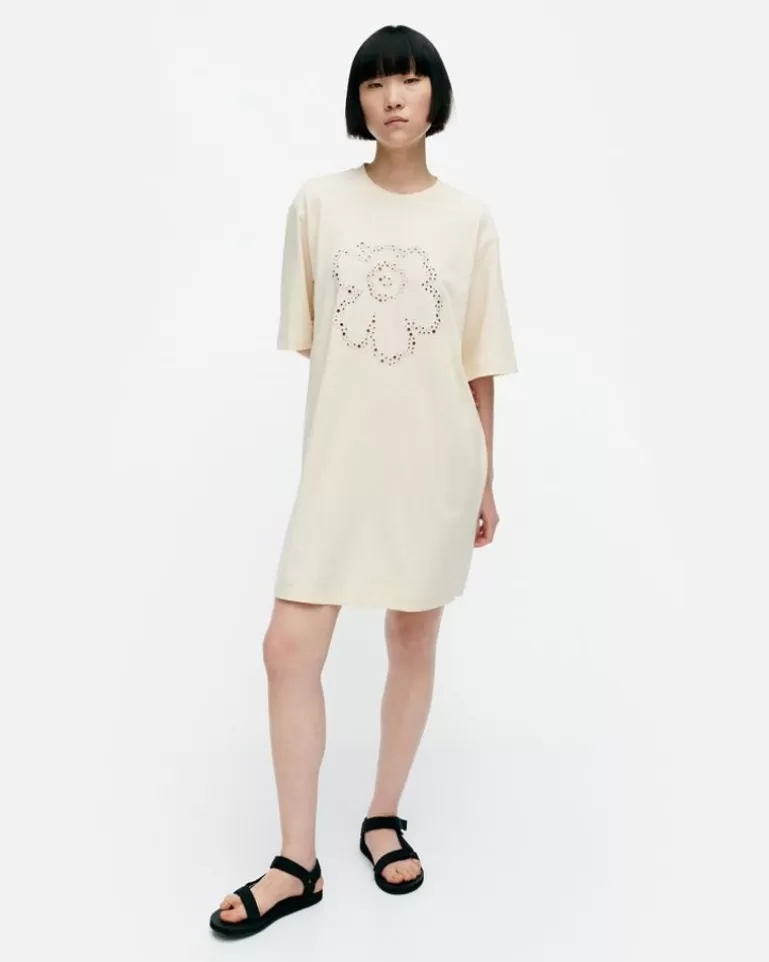 Shop Sateet Unikko Jersey Dress Woman Dresses